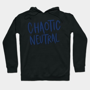 Chaotic Neutral Alignment Handwritten Hoodie